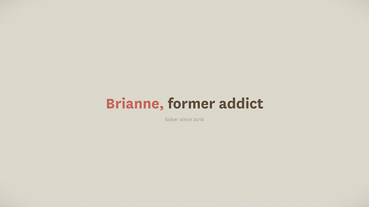 Brianne, former addict, sober since 2016