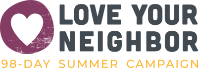 Love your neighbor campaign logo Love your neighbor campaign logo