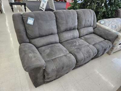 Grey Reclining Sofa
